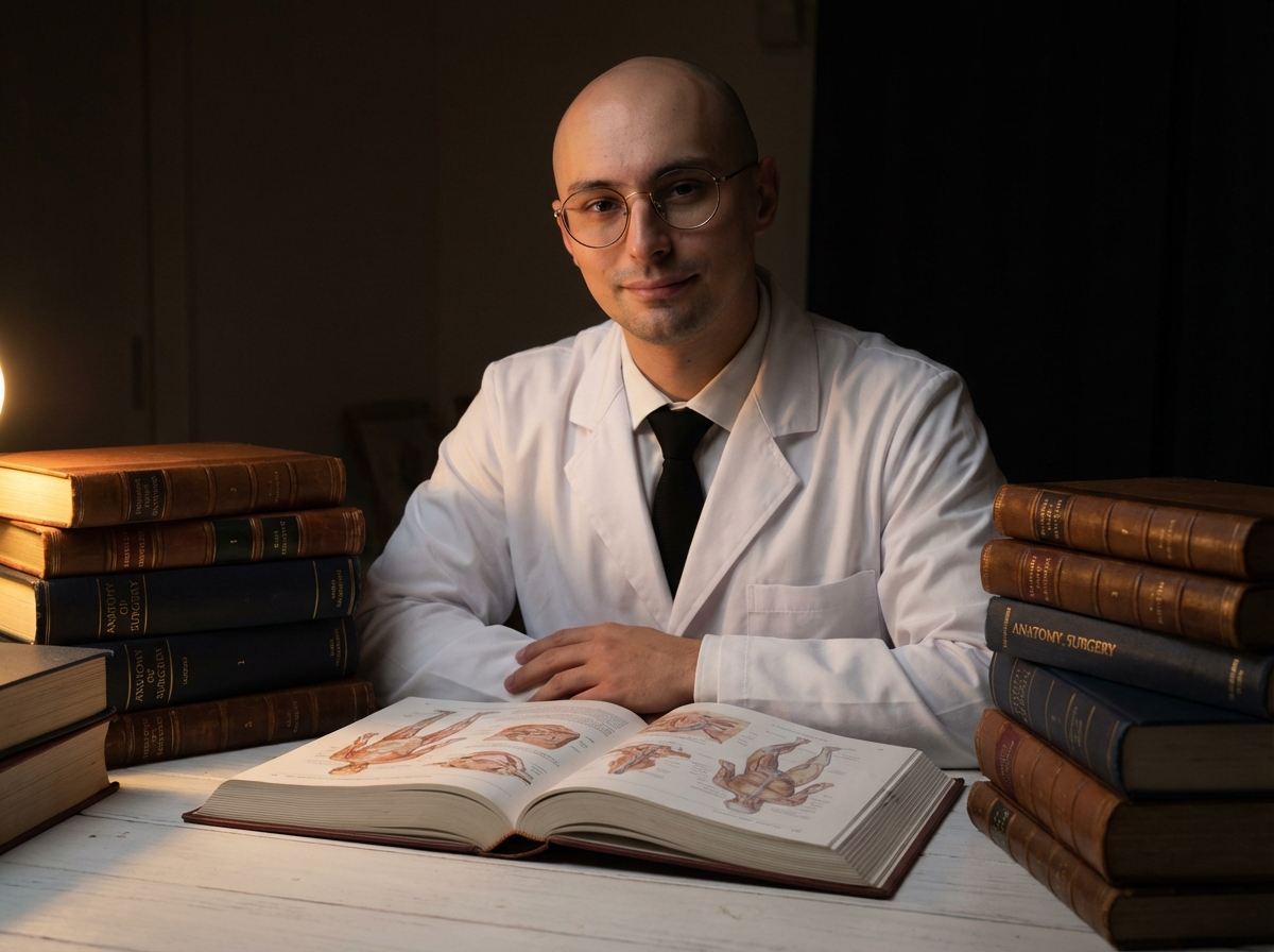 Владимир Суглоб за изучением медицинской литературы